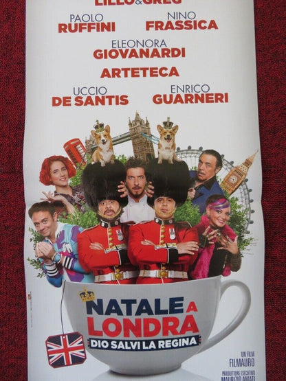 NATALE A LONDRA - DIO SALVI LA REGINA ITALIAN LOCANDINA (26.5"x12.5") POSTER '16 Rendezvous Cinema Movie posters