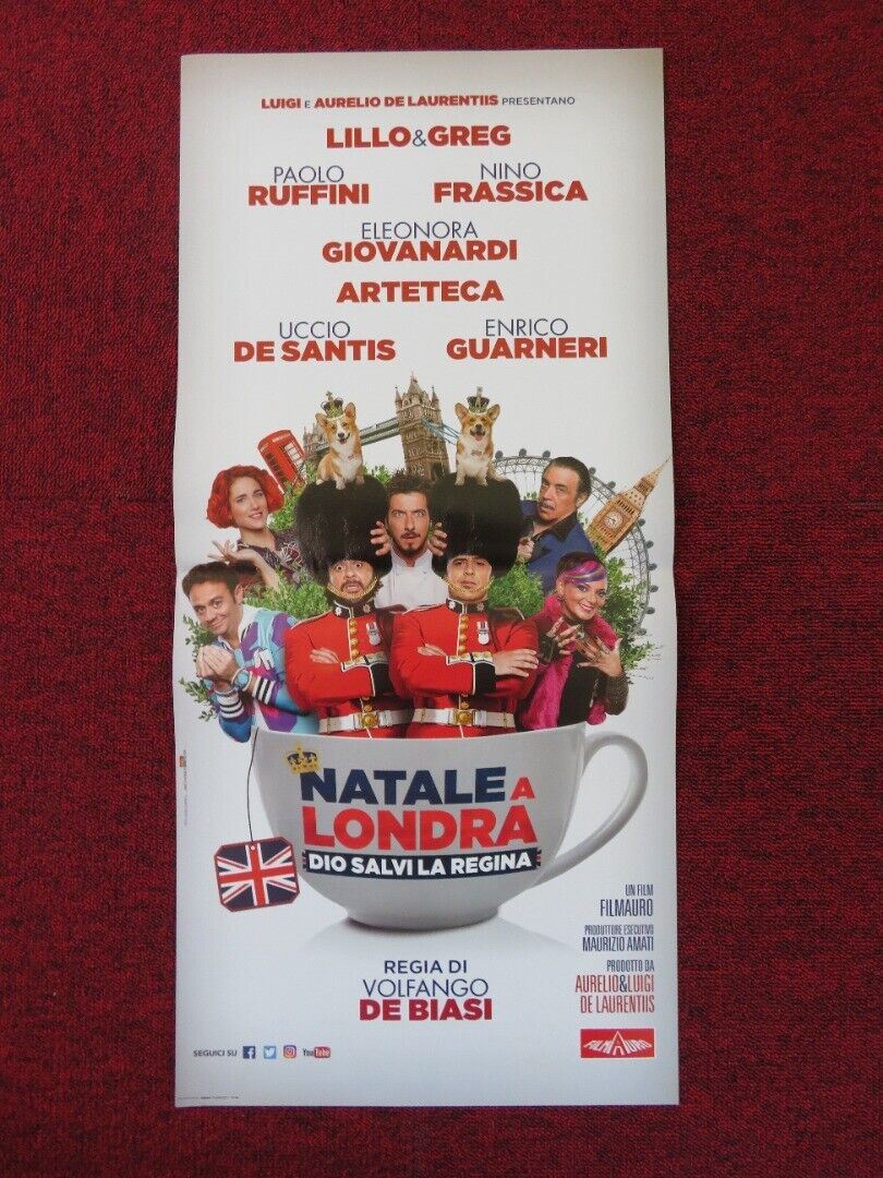 NATALE A LONDRA - DIO SALVI LA REGINA ITALIAN LOCANDINA (26.5"x12.5") POSTER '16 Rendezvous Cinema Movie posters