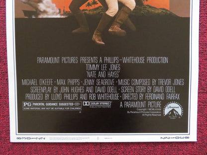NATE AND HAYES US INSERT (14"x 36") POSTER TOMMY LEE JONES MICHAEL O'KEEFE 1983 Rendezvous Cinema Movie posters