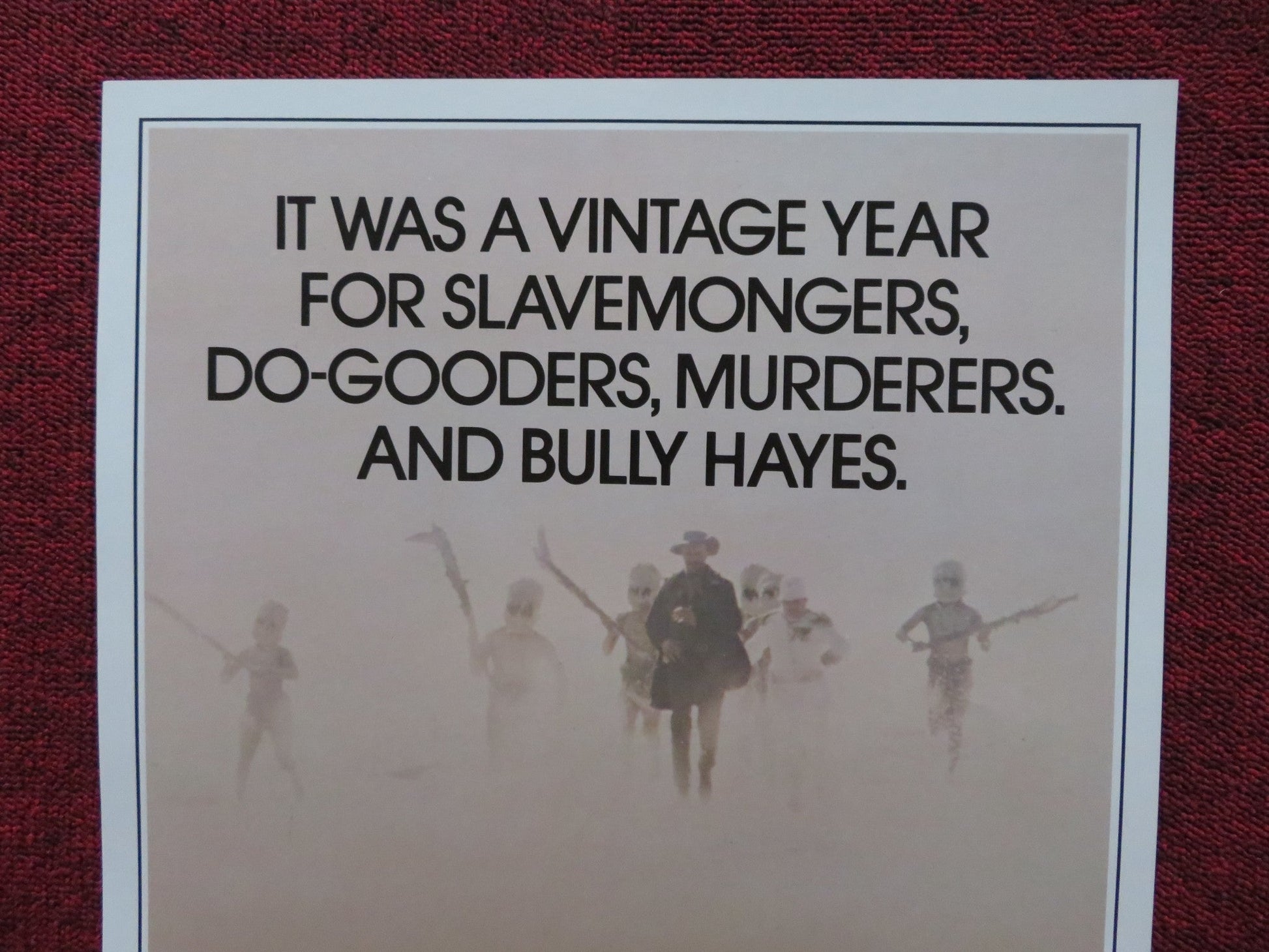 NATE AND HAYES US INSERT (14"x 36") POSTER TOMMY LEE JONES MICHAEL O'KEEFE 1983 Rendezvous Cinema Movie posters