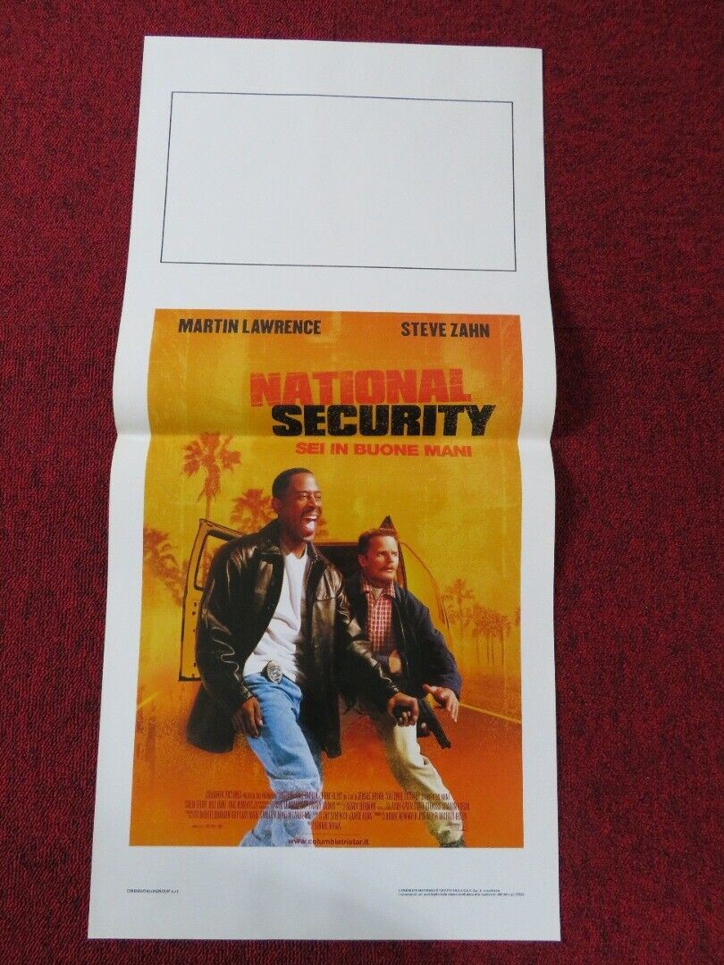 NATIONAL SECURITY ITALIAN LOCANDINA (27.5"x13") POSTER MARTIN LAWRENCE 2003 Movie posters