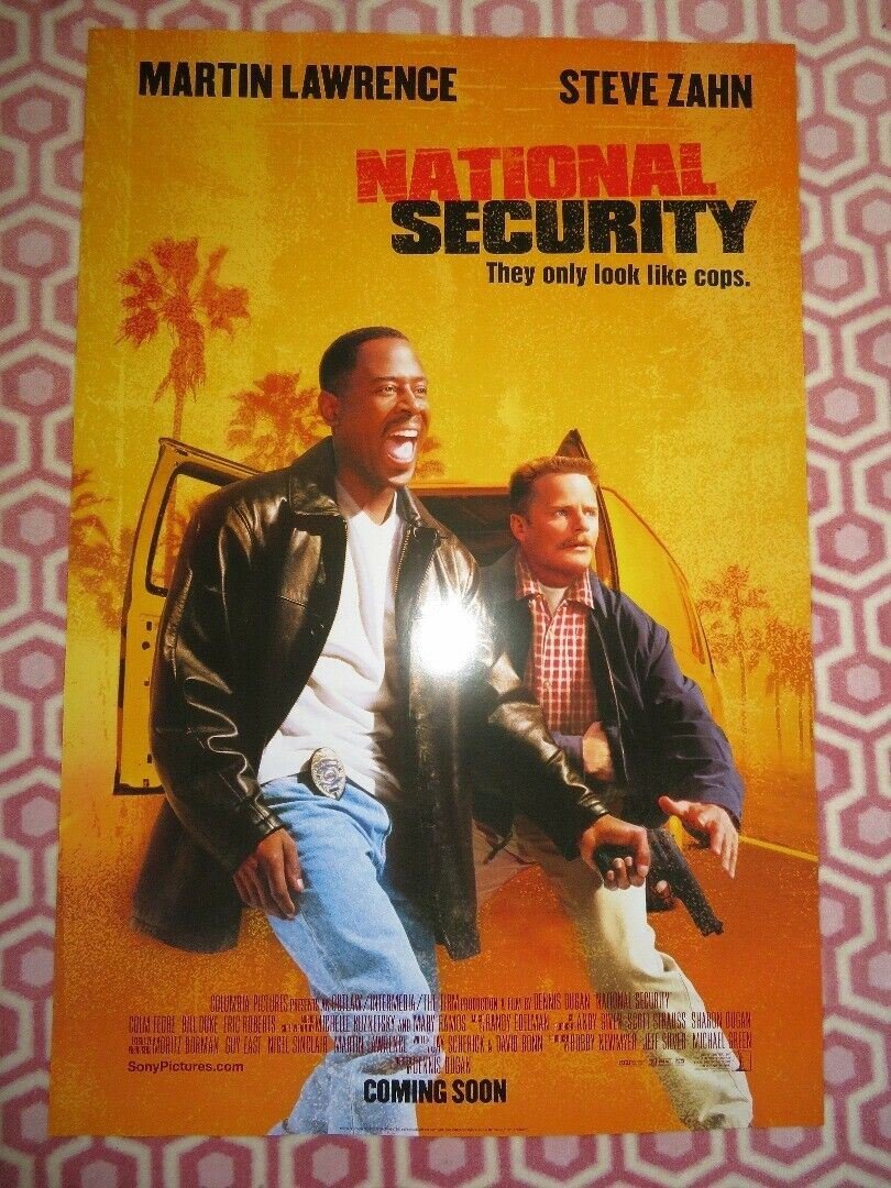 NATIONAL SECURITY US ONE SHEET ROLLED POSTER MARTIN LAWERENCE STEVE ZAHN 2003 Movie posters