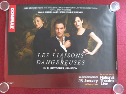 NATIONAL THEATRE LIVE: LES LIAISONS DANGEREUSE UK QUAD (30"x 40") ROLLED POSTER Rendezvous Cinema Movie posters
