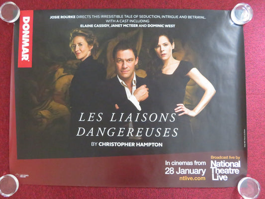 NATIONAL THEATRE LIVE: LES LIAISONS DANGEREUSE UK QUAD (30"x 40") ROLLED POSTER Rendezvous Cinema Movie posters