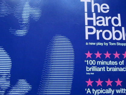 NATIONAL THEATRE LIVE THE HARD PROBLEM QUAD (30"x 40") ROLLED TOM STOPPARD 2015 - Rendezvous Cinema