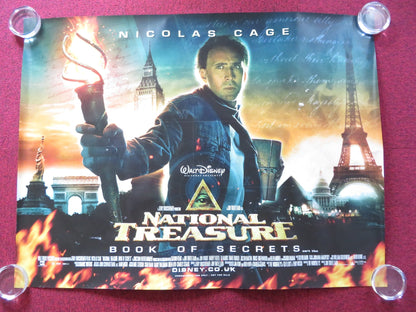 NATIONAL TREASURE: BOOK OF SECRETS UK QUAD (30"x 40") ROLLED POSTER DISNEY 2007 Rendezvous Cinema Movie posters
