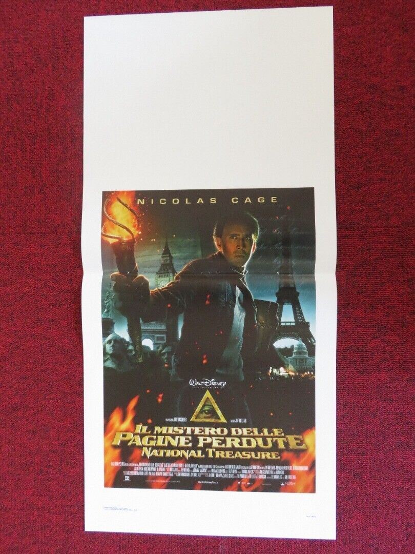 NATIONAL TREASURE ITALIAN LOCANDINA (27.5"x13") POSTER DISNEY NICOLAS CAGE 2007 - Rendezvous Cinema