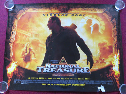 NATIONAL TREASURE QUAD (30"x 40") ROLLED POSTER DISNEY NICOLAS CAGE 2004 Rendezvous Cinema Movie posters