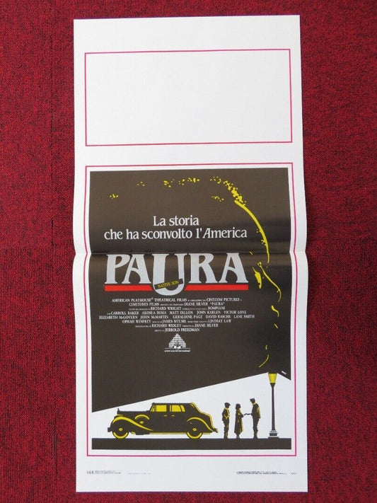 NATIVE SON ITALIAN LOCANDINA (27.5"x13") POSTER CARROLL BAKER MATT DILLON 1988 Movie posters