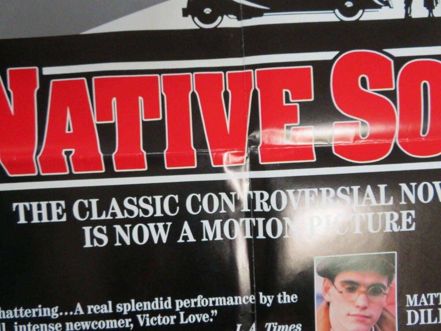 NATIVE SON US ONE SHEET POSTER MATT DILLON OPRAH WINFREY 1987 Movie posters