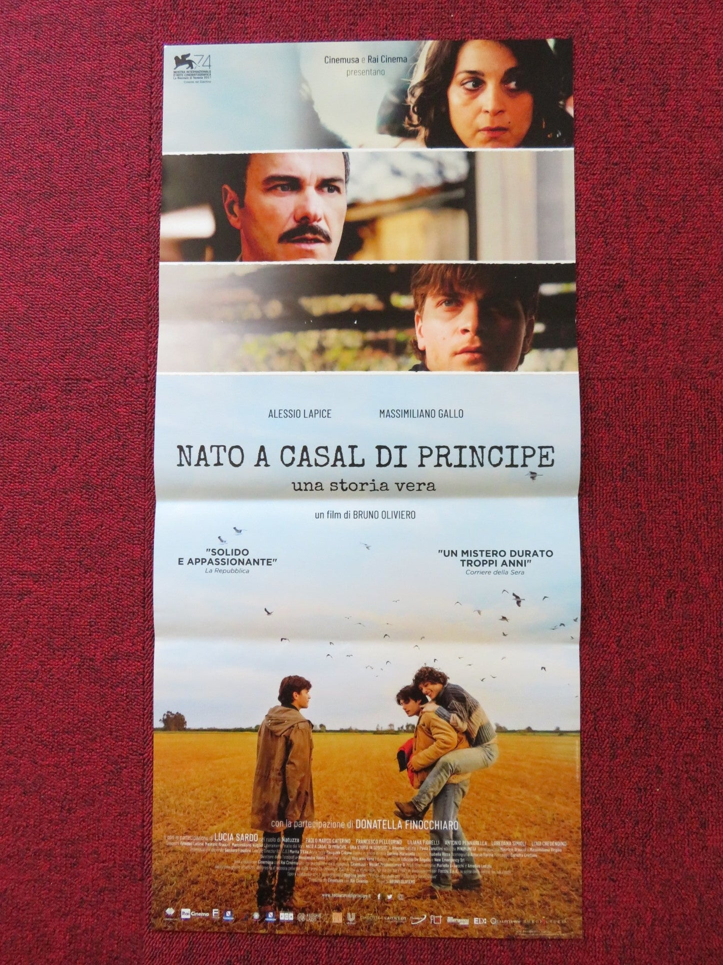 NATO A CASAL DI PRINCIPE ITALIAN LOCANDINA POSTER BRUNI OLIVERO 2017 Rendezvous Cinema Movie posters