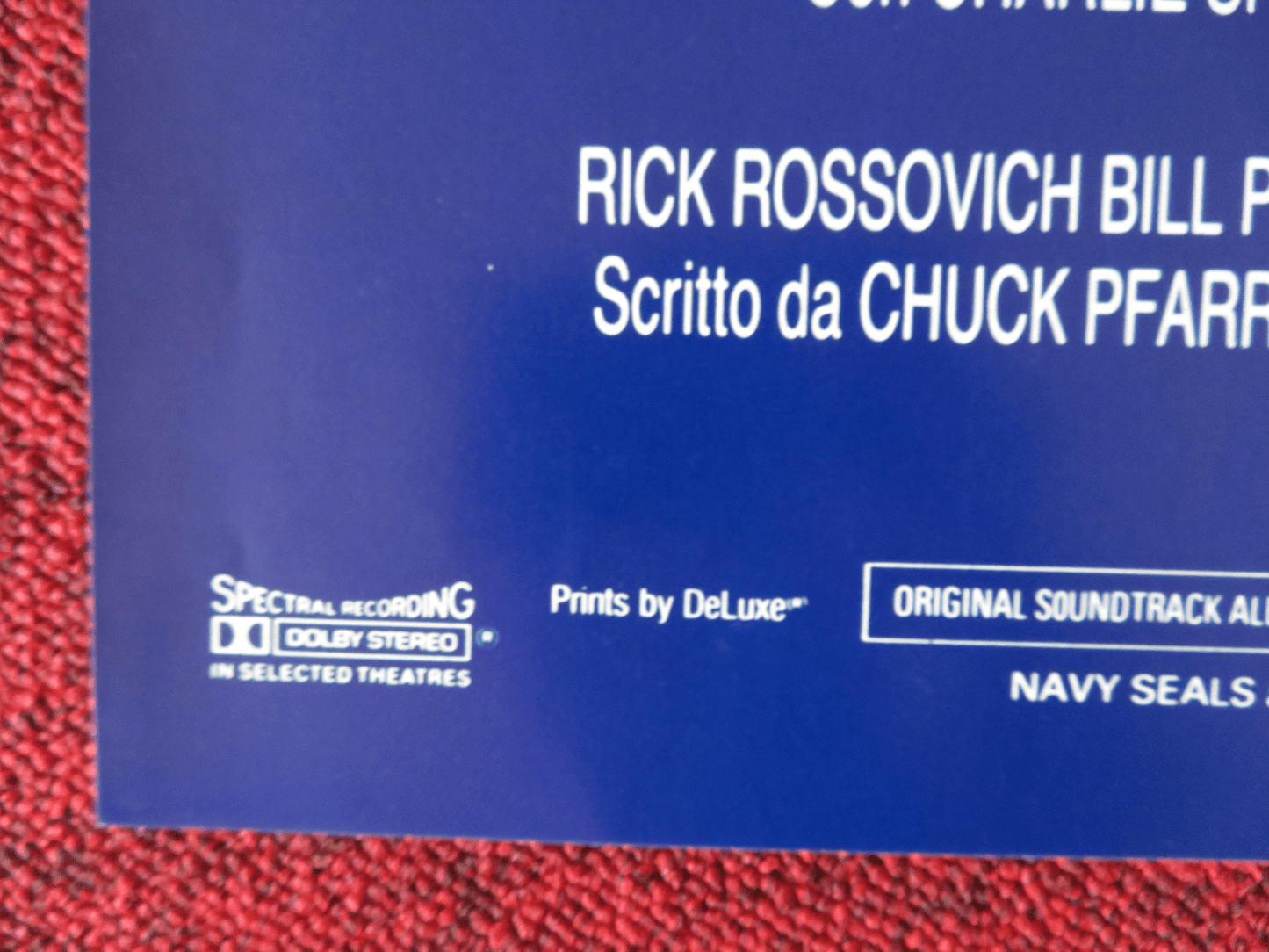 NAVY SEALS - A ITALIAN FOTOBUSTA POSTER CHARLIE SHEEN MICHAEL BIEHN 1990 Rendezvous Cinema Movie posters