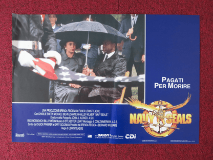NAVY SEALS - A ITALIAN FOTOBUSTA POSTER CHARLIE SHEEN MICHAEL BIEHN 1990 Rendezvous Cinema Movie posters