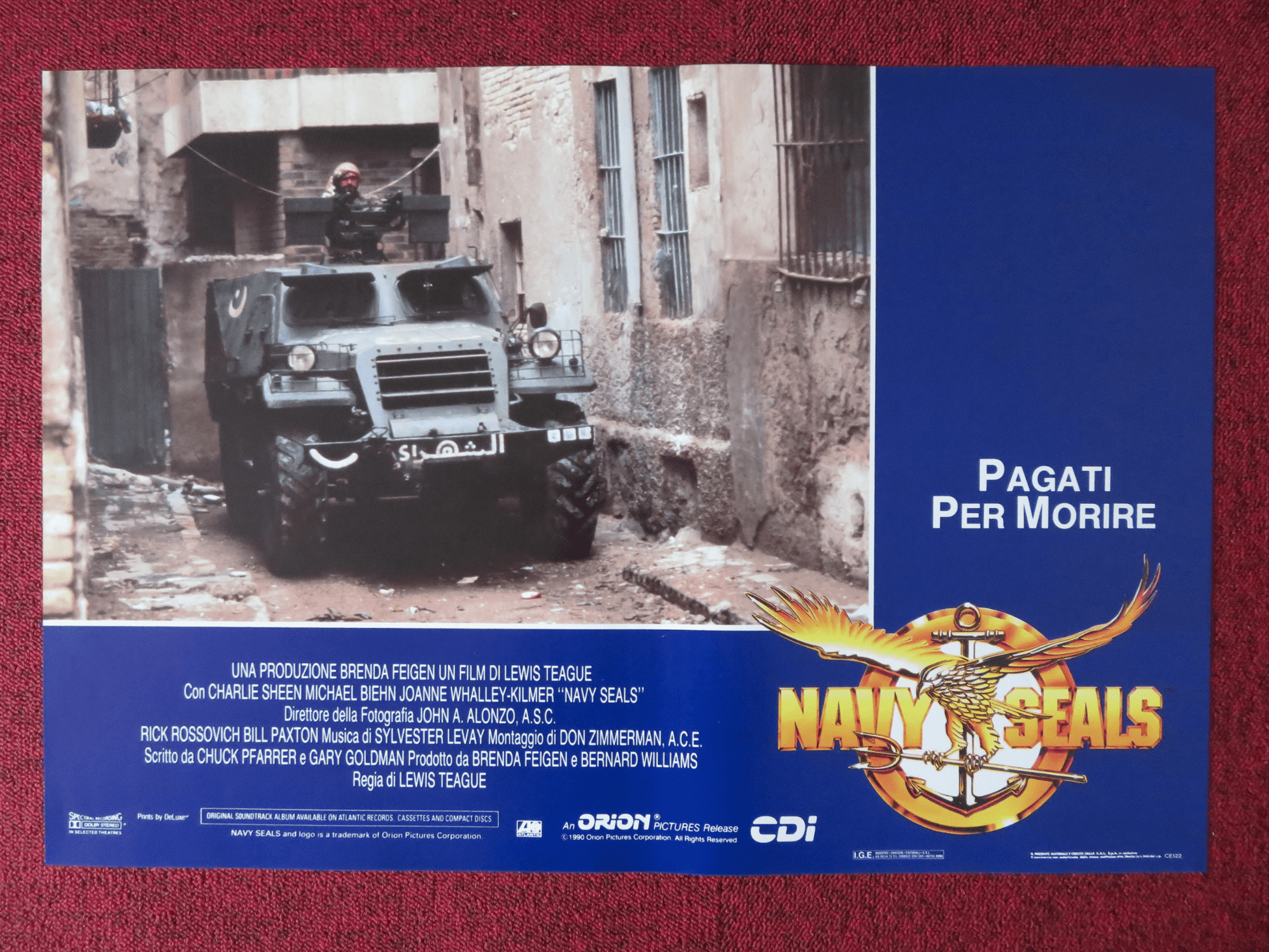 NAVY SEALS - E ITALIAN FOTOBUSTA POSTER CHARLIE SHEEN MICHAEL BIEHN 1990 Rendezvous Cinema Movie posters