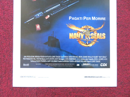 NAVY SEALS ITALIAN LOCANDINA POSTER CHARLIE SHEEN MICHAEL BIEHN 1990 Rendezvous Cinema Movie posters