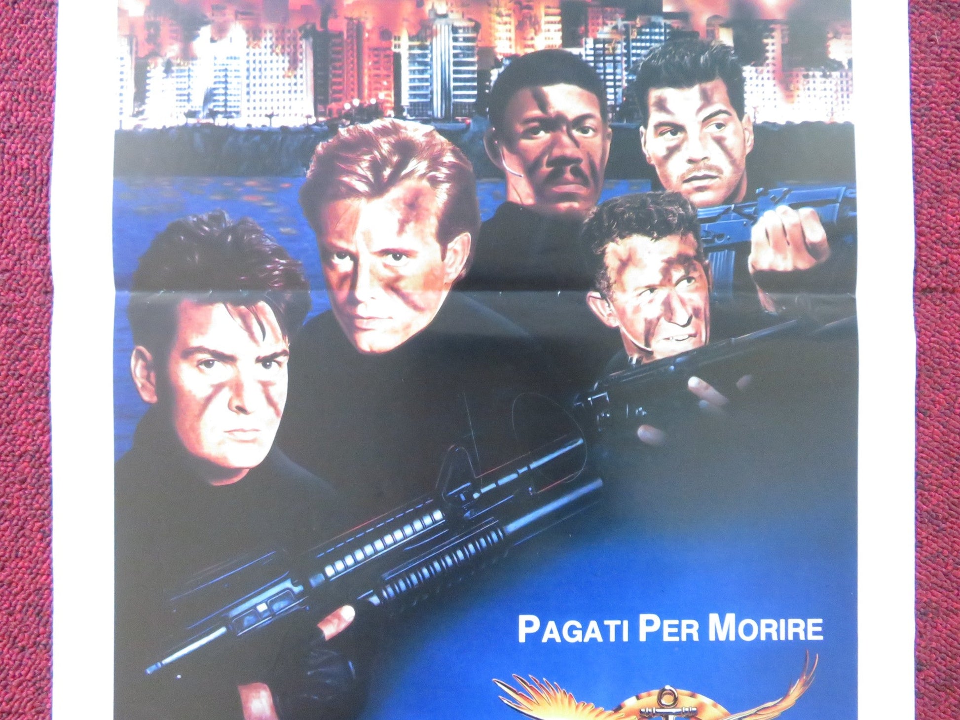 NAVY SEALS ITALIAN LOCANDINA POSTER CHARLIE SHEEN MICHAEL BIEHN 1990 Rendezvous Cinema Movie posters
