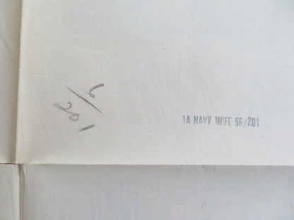 NAVY WIFE FOLDED US ONE SHEET POSTER JOAN BENNETT GARY MERRILL 1956 Rendezvous Cinema Movie posters