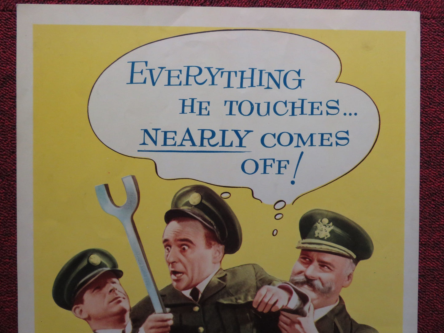 NEARLY A NASTY ACCIDENT US INSERT (14"x 36") POSTER JIMMY EDWARDS K. CONNOR 1962 Rendezvous Cinema Movie posters