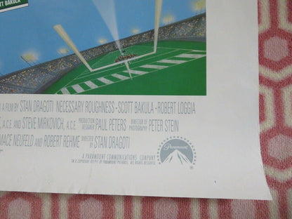 NECESSARY ROUGHNESS ONE SHEET ROLLED POSTER ROBERT LOGGIA KATHY IRELAND 1991 - Rendezvous Cinema