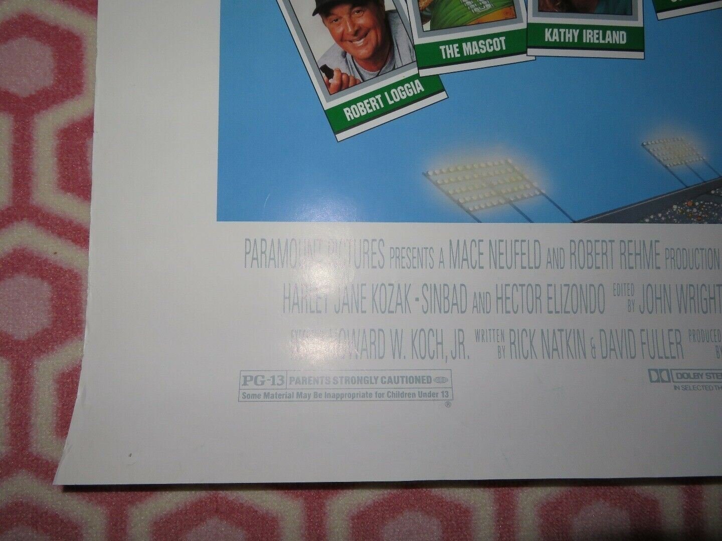 NECESSARY ROUGHNESS ONE SHEET ROLLED POSTER ROBERT LOGGIA KATHY IRELAND 1991 - Rendezvous Cinema