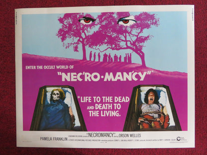 NECROMANCY US HALF SHEET (22"x 28") POSTER ORSON WELLES PAMELA FRANKLIN 1972 Rendezvous Cinema Movie posters