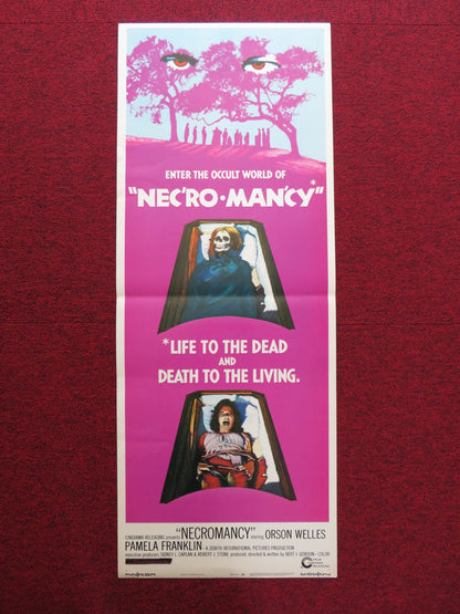 NECROMANCY US INSERT (14"x 36") POSTER ORSON WELLES PAMELA FRANKLIN 1972 Rendezvous Cinema Movie posters