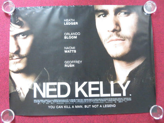 NED KELLY UK QUAD (30"x 40") ROLLED POSTER HEATH LEDGER ORLANDO BLOOM 2003 Rendezvous Cinema Movie posters