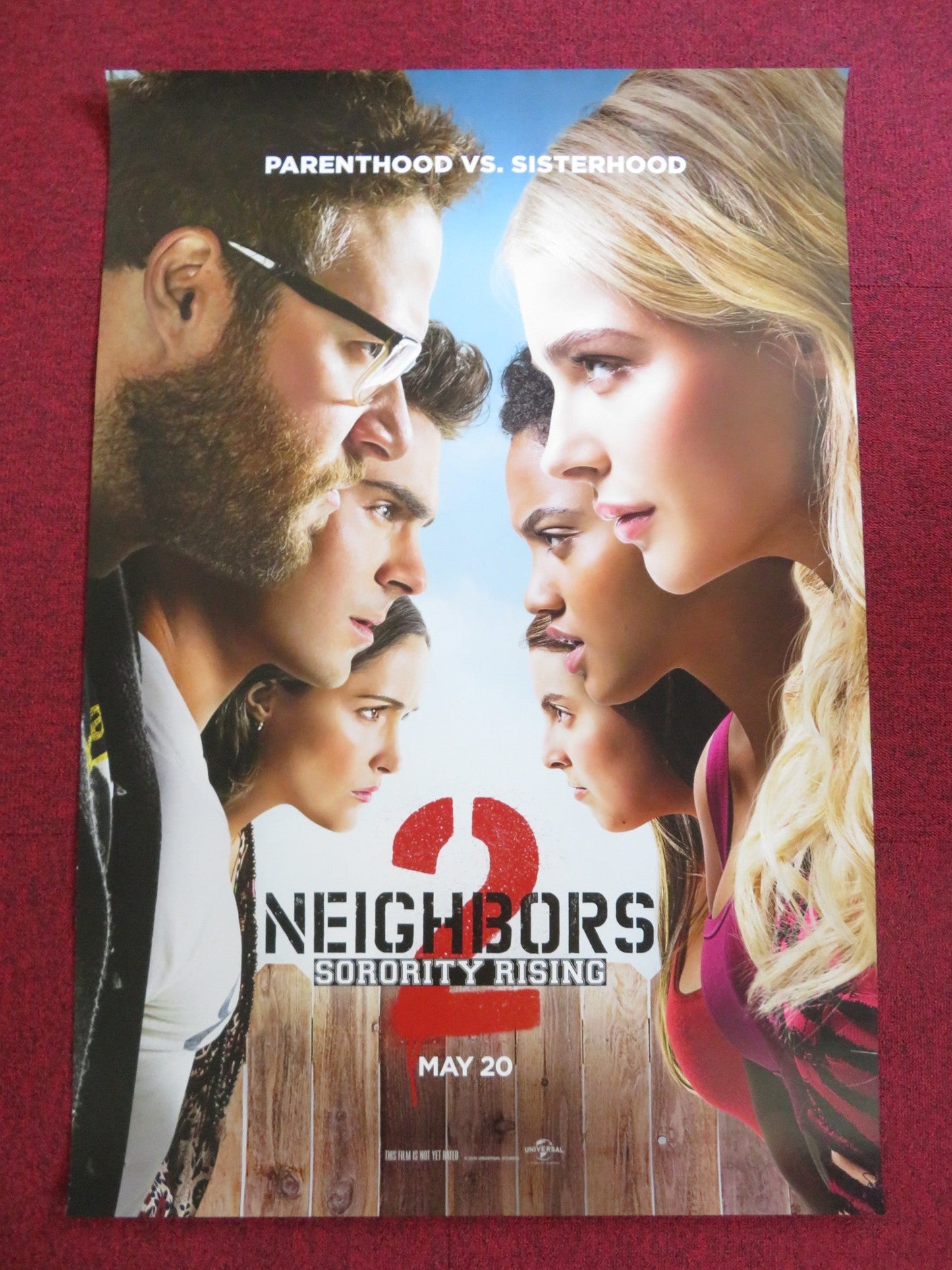 NEIGHBORS 2: SORORITY RISING US ONE SHEET ROLLED POSTER SETH ROGEN AC EFRON 2016 Rendezvous Cinema Movie posters