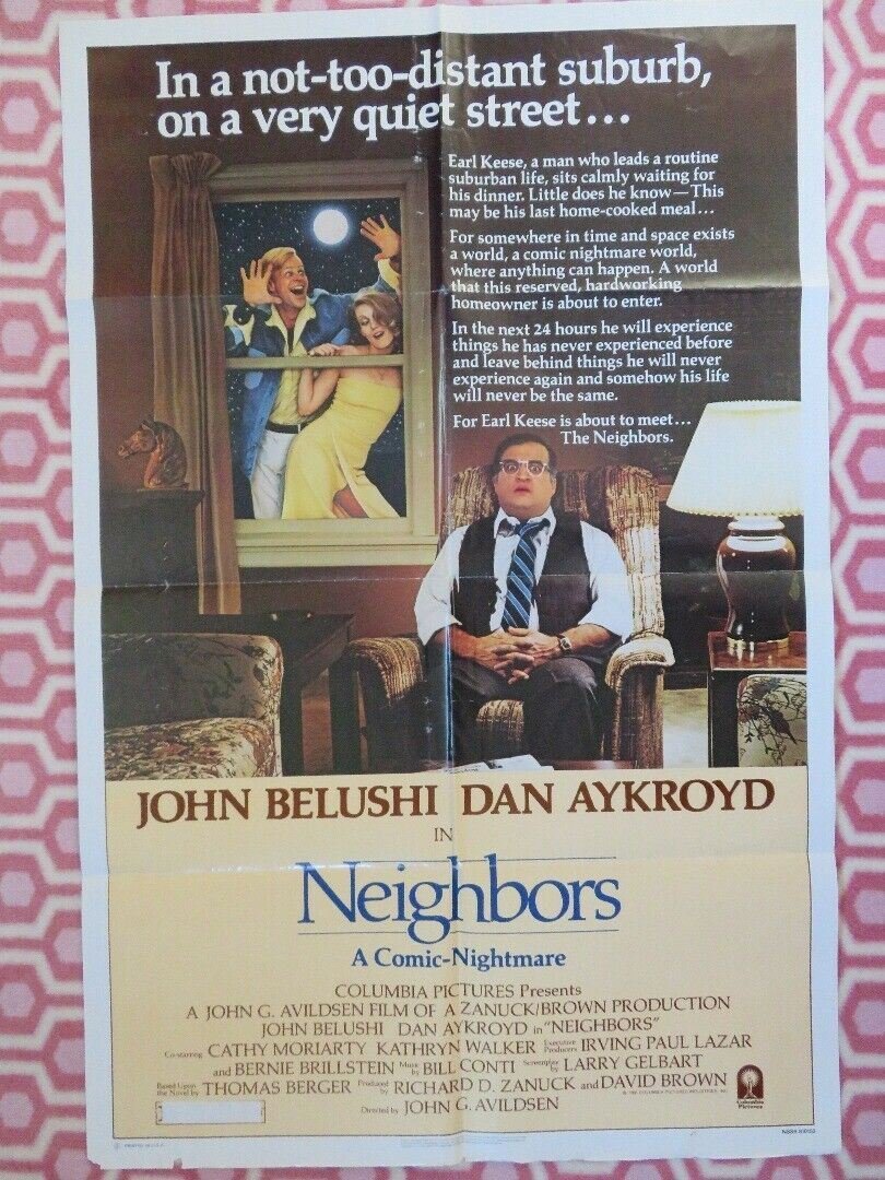 NEIGHBORS US ONE SHEET POSTER JOHN BELUSHI DAN AYKROYD THOMAS BERGER Rendezvous Cinema Movie posters