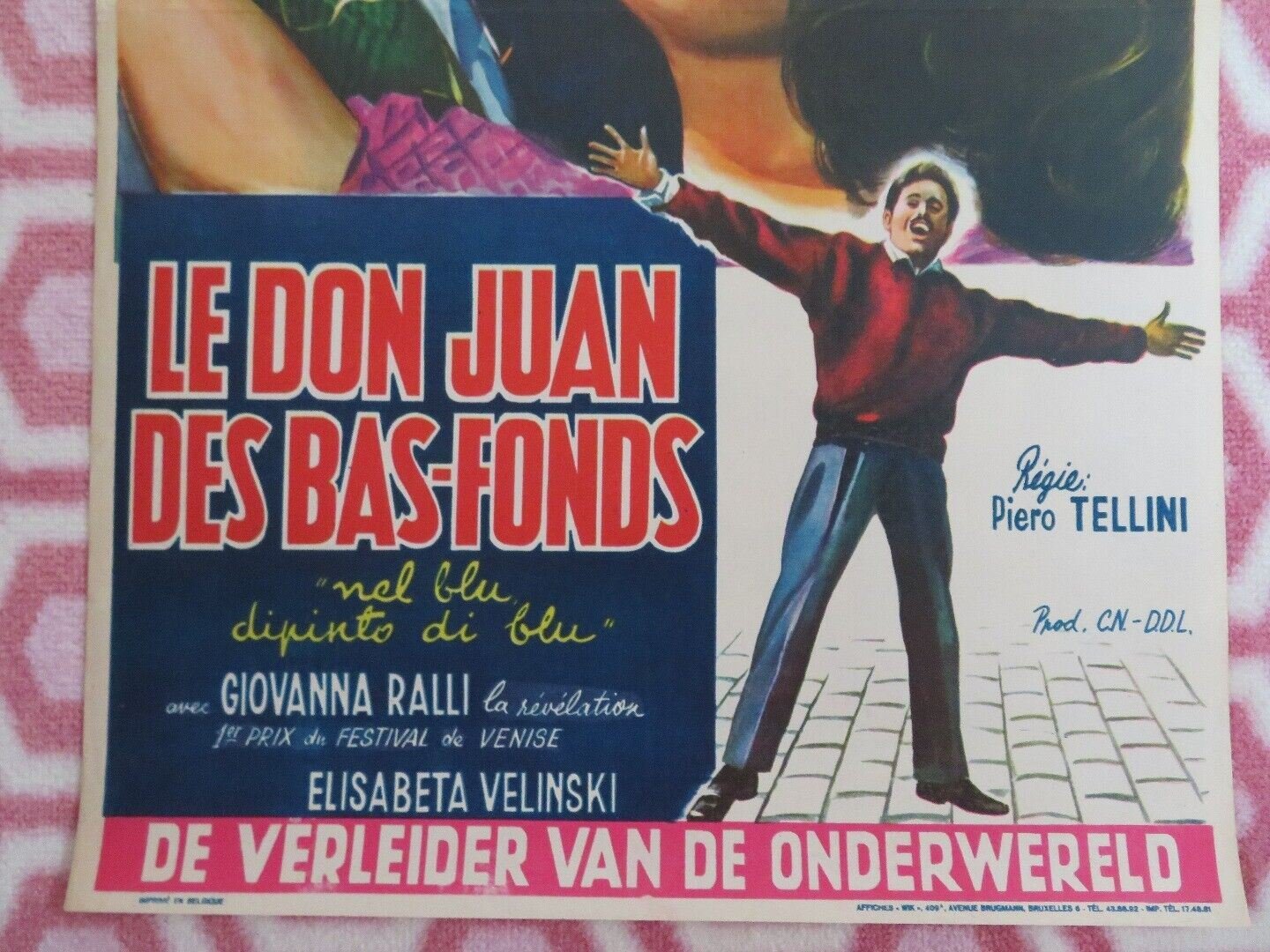 Nel blu dipinto di blu/ LE DON JUAN DES BAS - FONDS BELGIUM (21"x 13.5") POSTER Movie posters