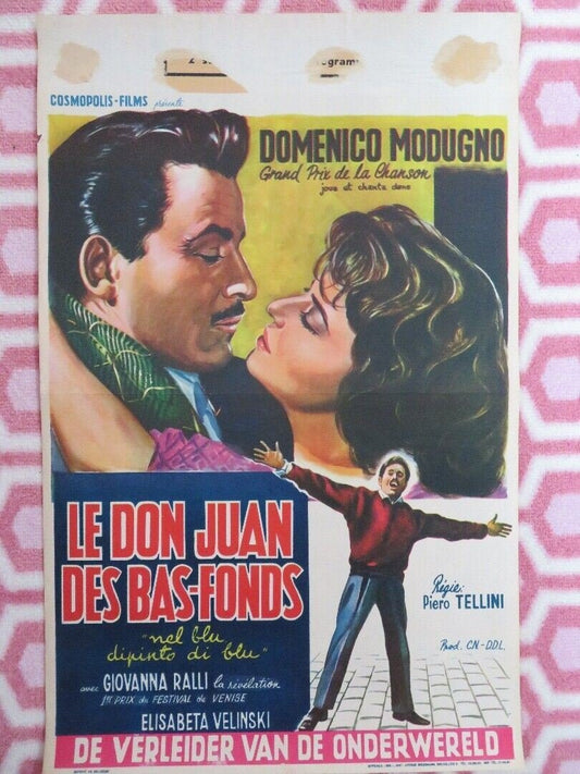 Nel blu dipinto di blu/ LE DON JUAN DES BAS - FONDS BELGIUM (21"x 13.5") POSTER Movie posters