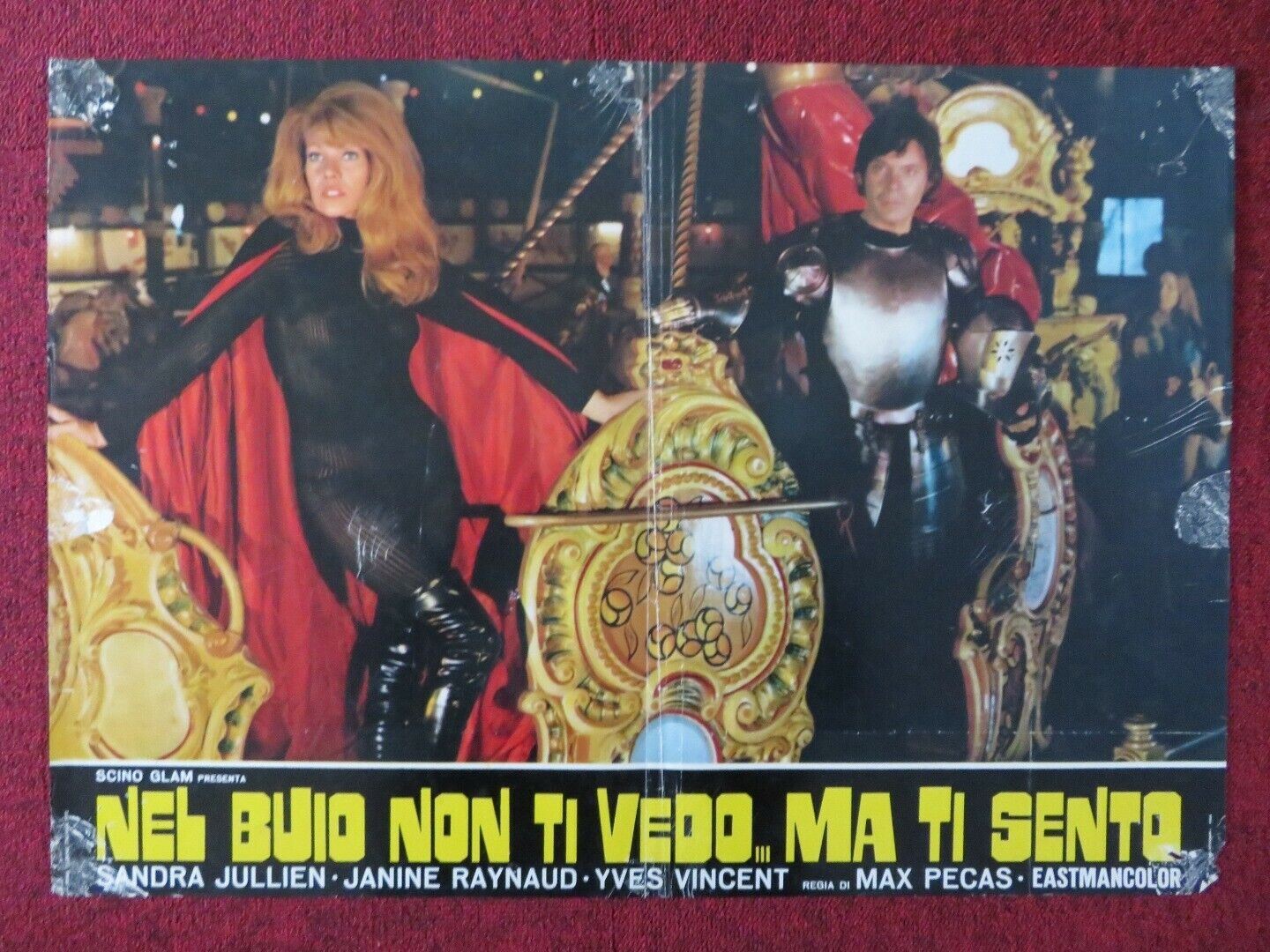 NEL BUIO NON TI VEDO MA TI SENTO - A ITALIAN FOTOBUSTA POSTER SANDRA JULLIEN Movie posters