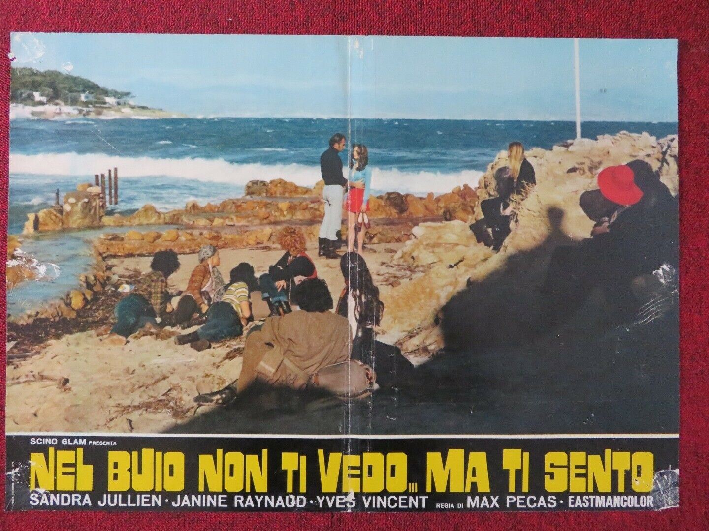 NEL BUIO NON TI VEDO MA TI SENTO - D ITALIAN FOTOBUSTA POSTER SANDRA JULLIEN Movie posters