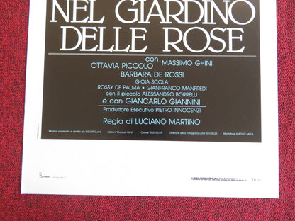 NEL GIARDINO DELLE ROSE ITALIAN LOCANDINA POSTER OTTAVIA PICCOLO 1990 Rendezvous Cinema Movie posters