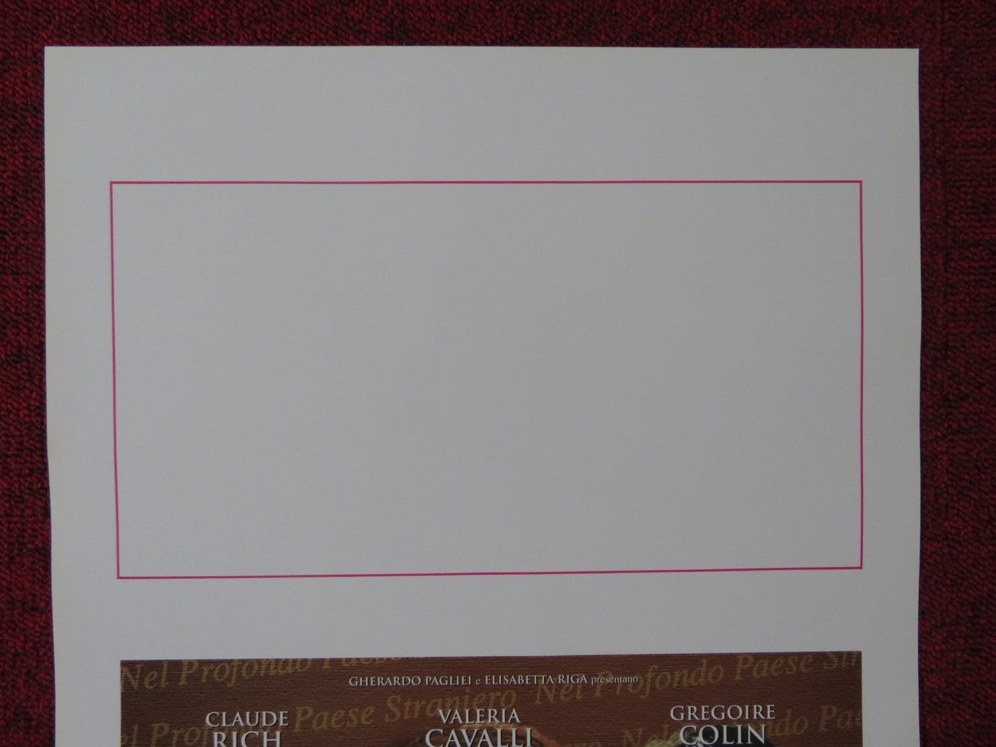 NEL PROFONDO PAESE STRANIERO ITALIAN LOCANDINA POSTER CLAUDE RICH 1997 Rendezvous Cinema Movie posters