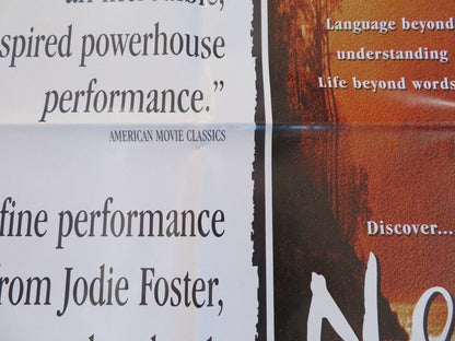 NELL UK ORIGINAL QUAD POSTER JODIE FOSTER LIAM NEESON 1994 RARE Movie posters