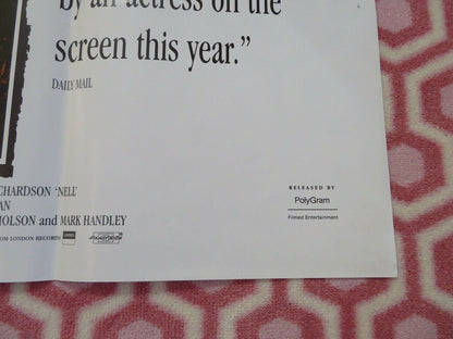 NELL UK ORIGINAL QUAD POSTER JODIE FOSTER LIAM NEESON 1994 RARE Movie posters