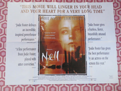NELL UK ORIGINAL QUAD POSTER JODIE FOSTER LIAM NEESON 1994 RARE Movie posters