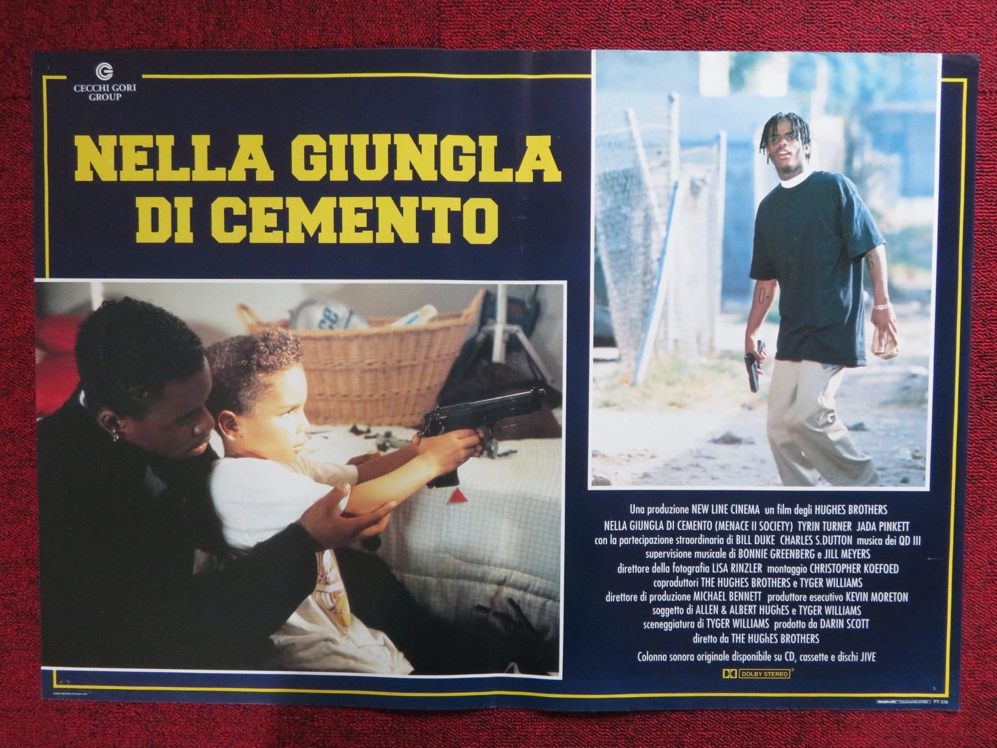 NELLA GIUNGLA DI CEMENTO ITALIAN FOTOBUSTA POSTER TYRIN TURNER J. P. SMITH 1993 Rendezvous Cinema Movie posters