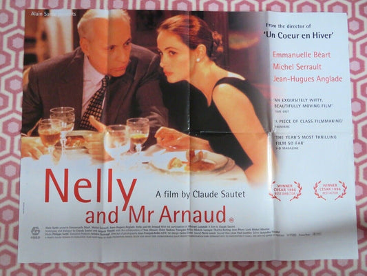 NELLY AND MR ARNAUD UK ORIGINAL QUAD POSTER CLAUDE SAUTET BEART RARE 1995 Movie posters