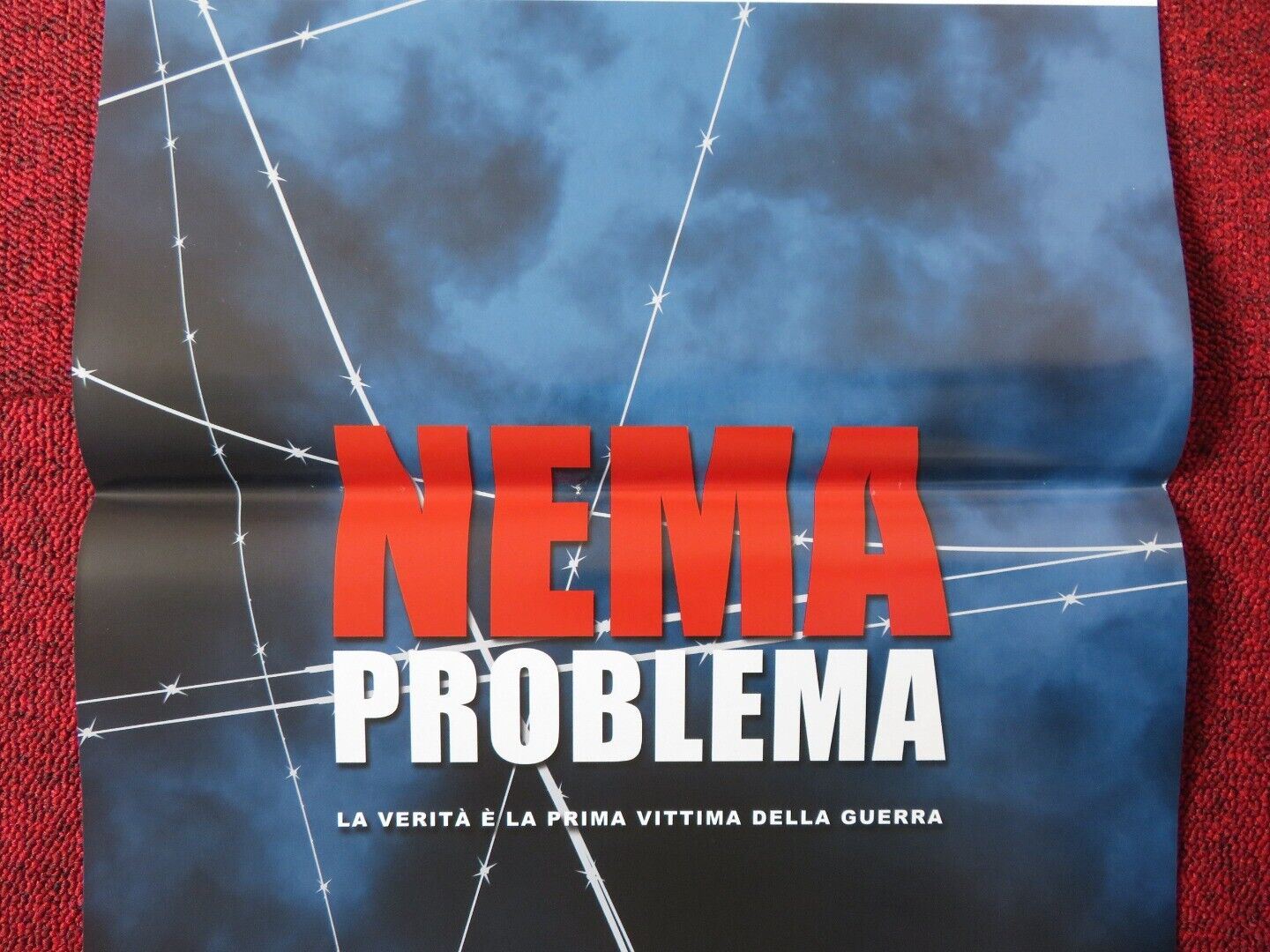 NEMA PROBLEMA ITALIAN LOCANDINA (27.5"x12.5") POSTER GIANCARLO BOCCHI 2004 Movie posters