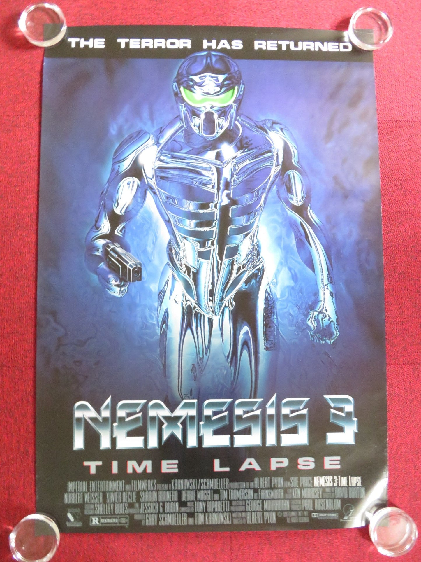 NEMESIS 3: TIME LAPSE US ONE SHEET ROLLED POSTER SUE PRICE TIM THOMERSON 1996 Rendezvous Cinema Movie posters