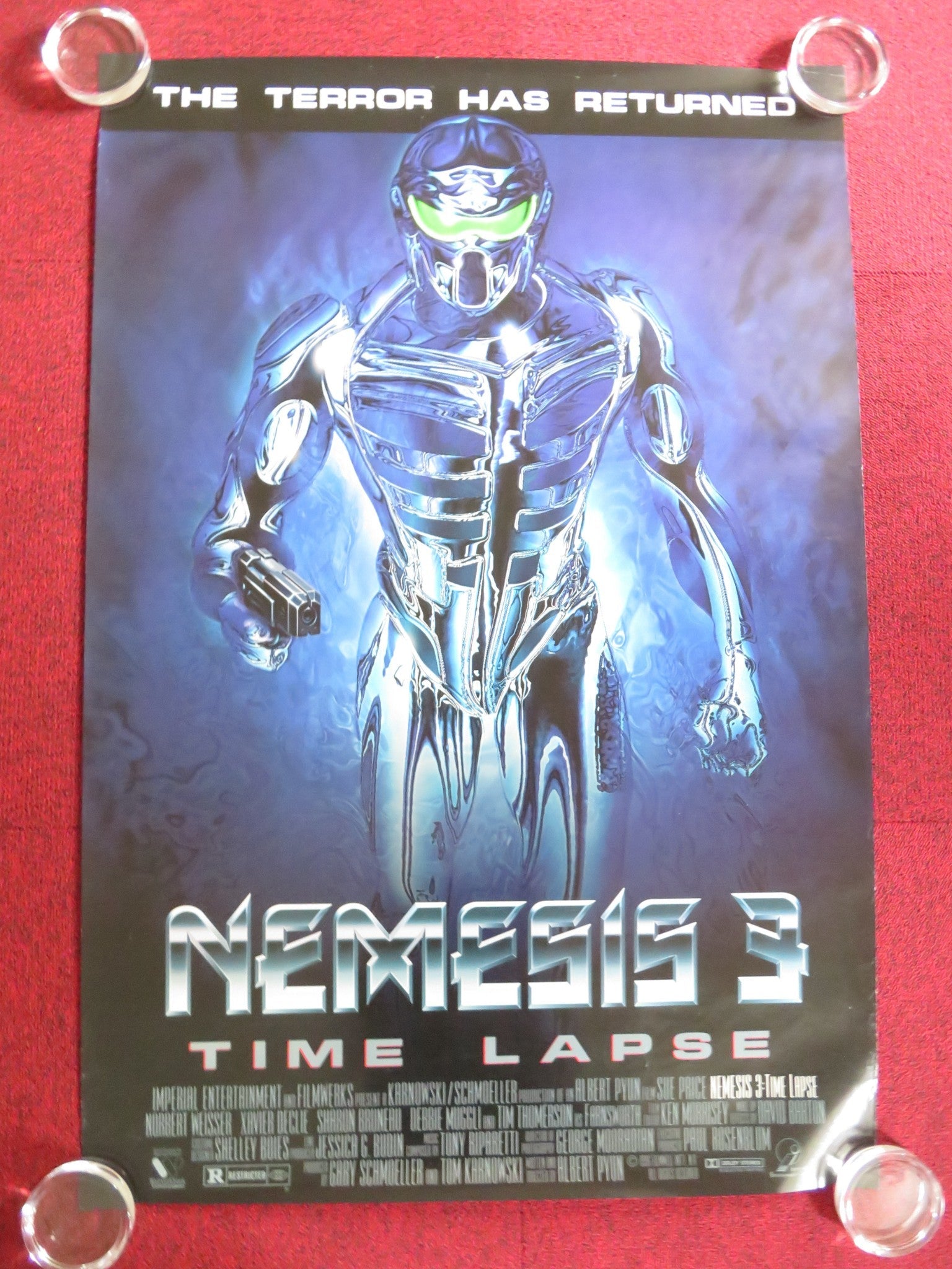 NEMESIS 3: TIME LAPSE US ONE SHEET ROLLED POSTER SUE PRICE TIM THOMERSON 1996 Rendezvous Cinema Movie posters