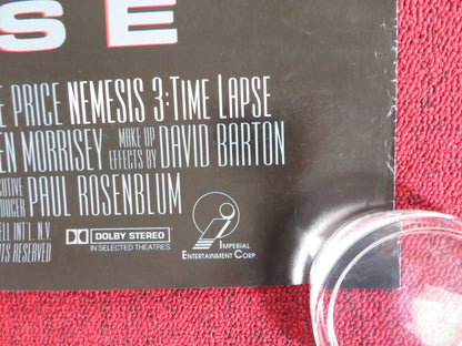 NEMESIS 3: TIME LAPSE US ONE SHEET ROLLED POSTER SUE PRICE TIM THOMERSON 1996 Rendezvous Cinema Movie posters