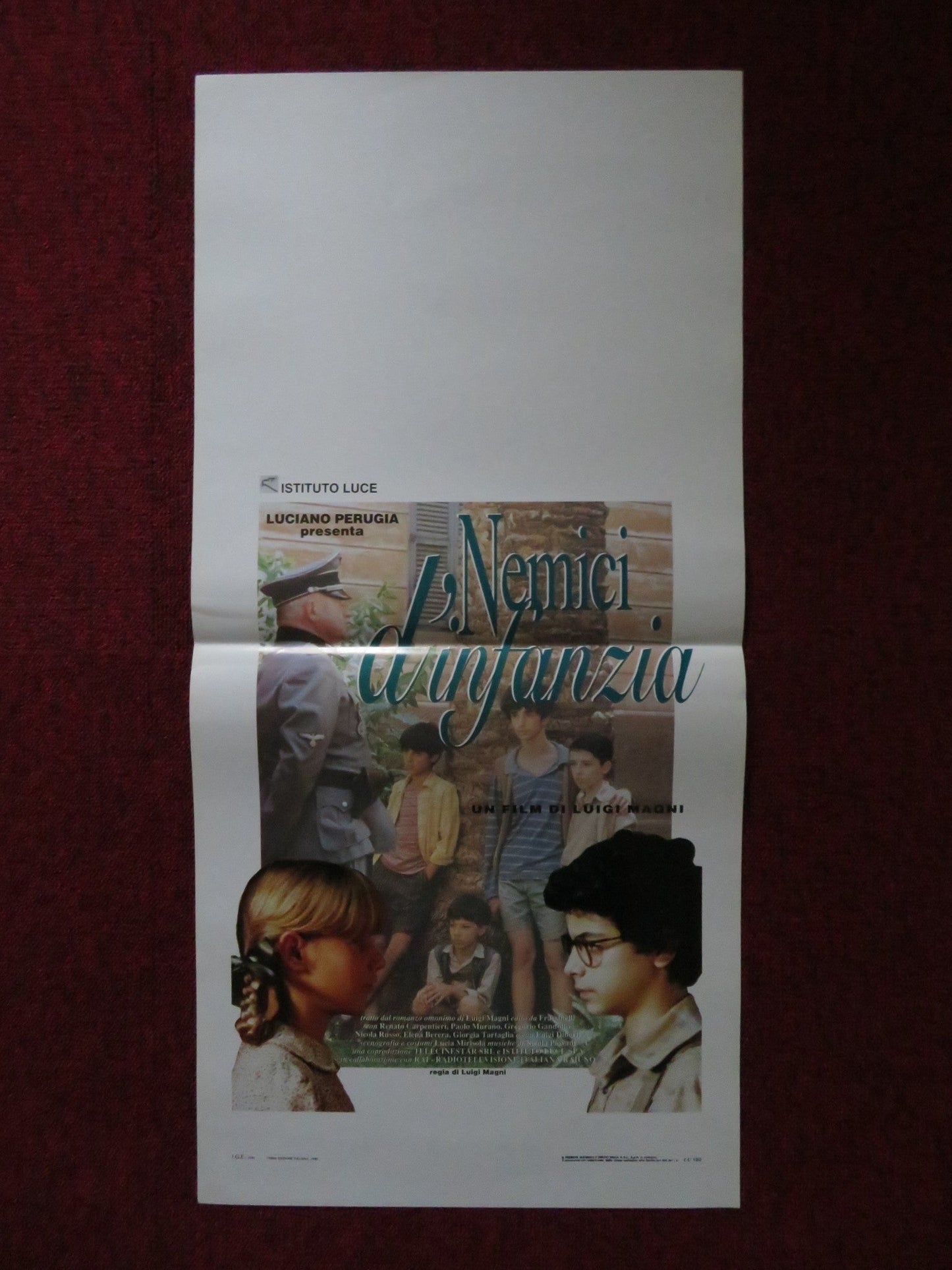 NEMICI D'INFANZIA ITALIAN LOCANDINA POSTER RENATO CARPENTIERI PAOLO MURANO 1995 Rendezvous Cinema Movie posters