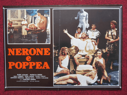 NERONE E POPPEA - A FOTOBUSTA POSTER RUDY ADAMS PATRICIA DEREK 1982 Rendezvous Cinema Movie posters