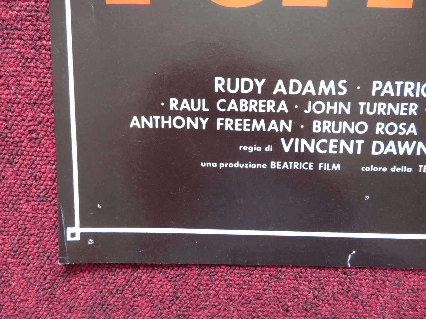 NERONE E POPPEA - A FOTOBUSTA POSTER RUDY ADAMS PATRICIA DEREK 1982 Rendezvous Cinema Movie posters