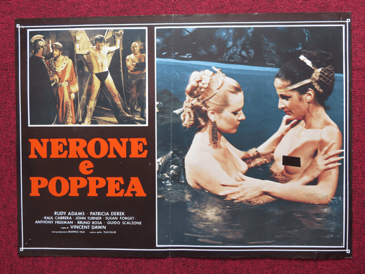NERONE E POPPEA - B FOTOBUSTA POSTER RUDY ADAMS PATRICIA DEREK 1982 Rendezvous Cinema Movie posters