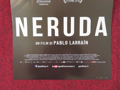 NERUDA ITALIAN LOCANDINA POSTER GAEL GARCIA BERNAL LUIS GNECCO 2016 Rendezvous Cinema Movie posters