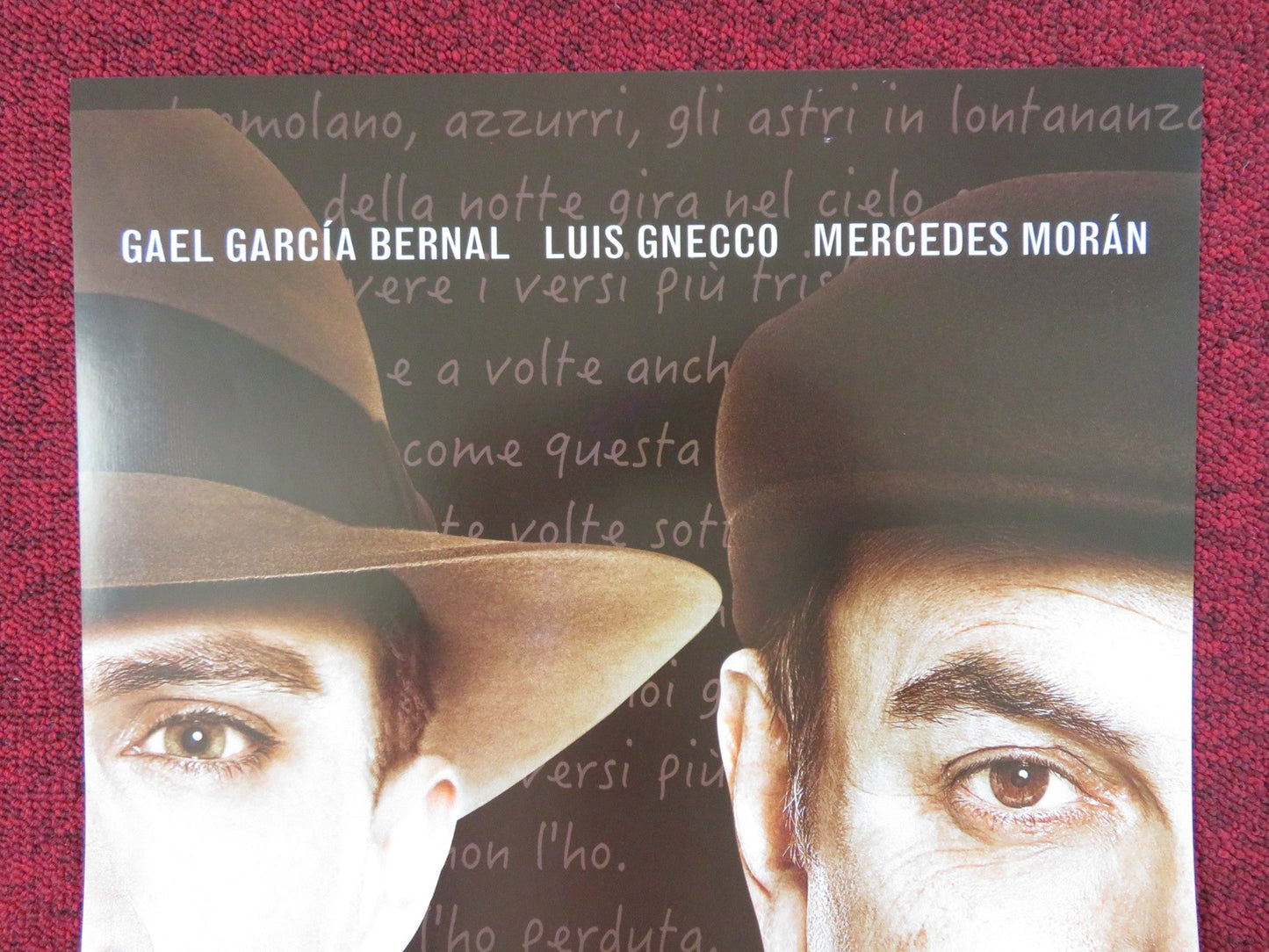 NERUDA ITALIAN LOCANDINA POSTER GAEL GARCIA BERNAL LUIS GNECCO 2016 Rendezvous Cinema Movie posters